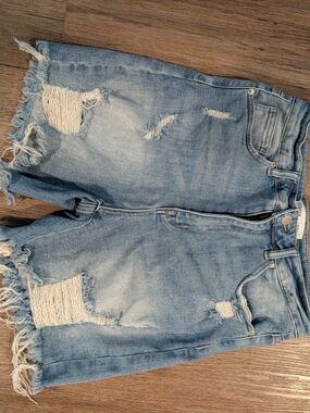 RISEN Distressed Denim Women’s Shorts